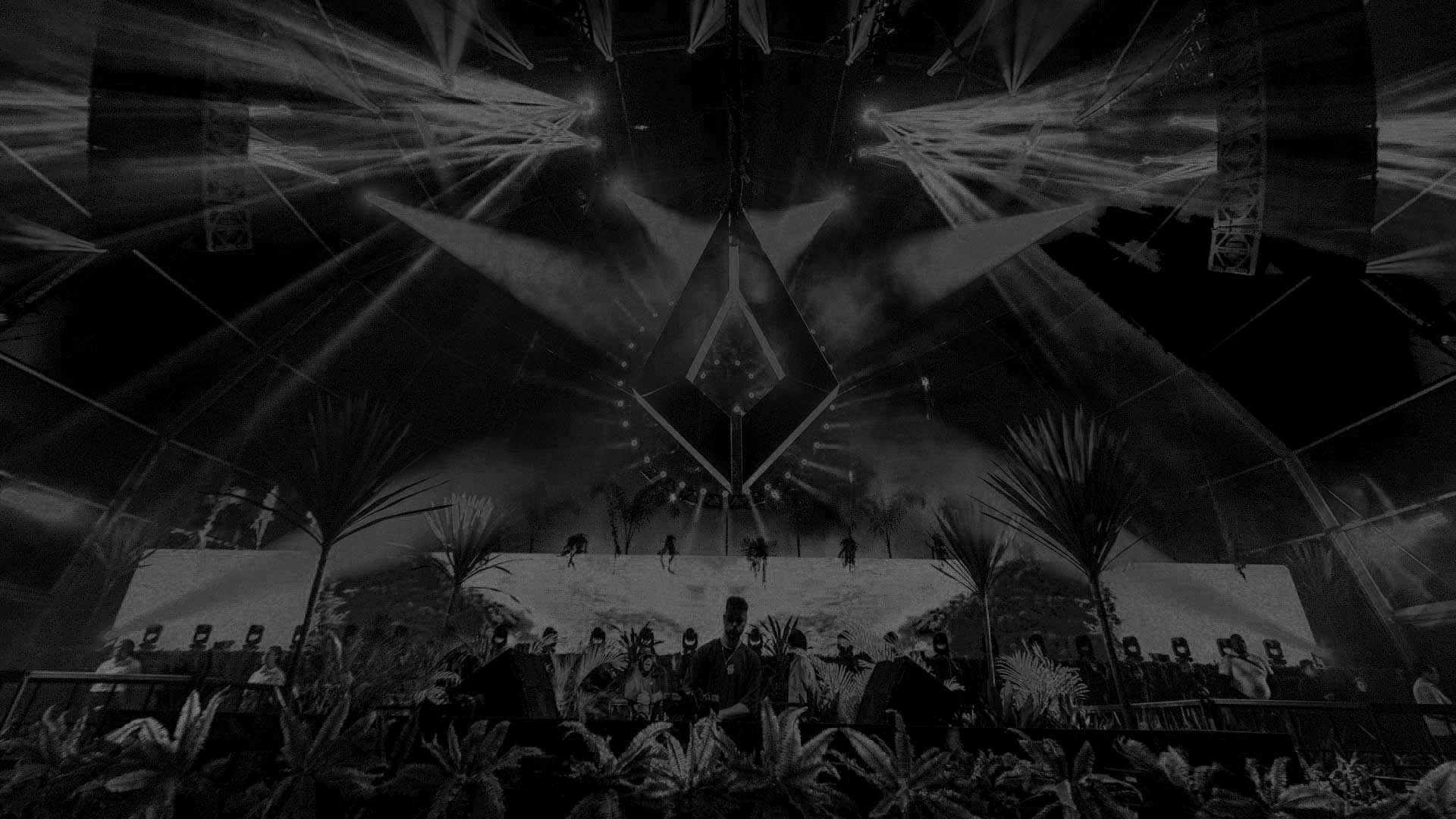 Bolth performing on an electronic music stage
